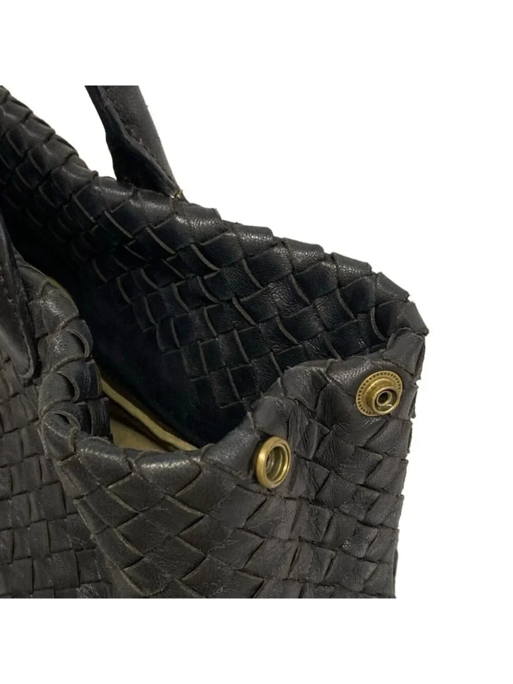Bottega Veneta Tote Intrecciato Black Leather